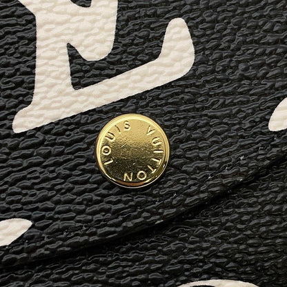 Louis Vuitton Coin Case Monogram Wild at Porte Monnaie Rosalie Noir Black Multicolor