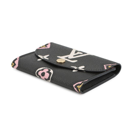 Louis Vuitton Coin Case Monogram Wild at Porte Monnaie Rosalie Noir Black Multicolor
