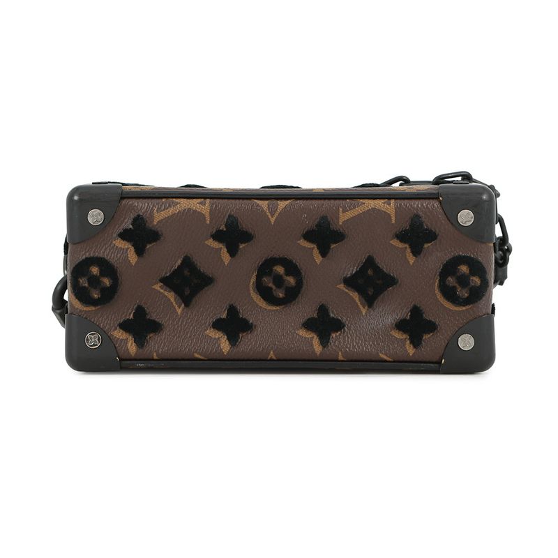Louis Vuitton Shoulder Bag Monogram Tufting Mini Soft Trunk Black Noir