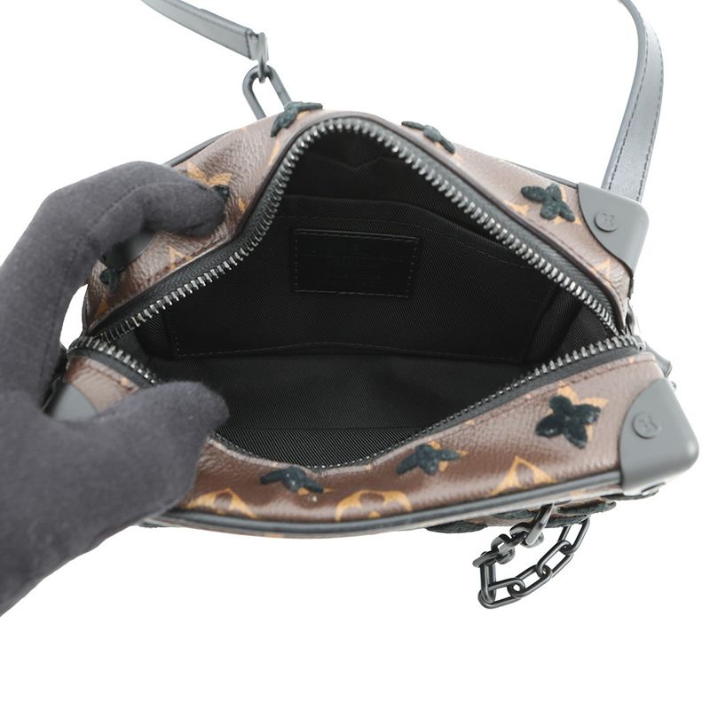 Louis Vuitton Shoulder Bag Monogram Tufting Mini Soft Trunk Black Noir