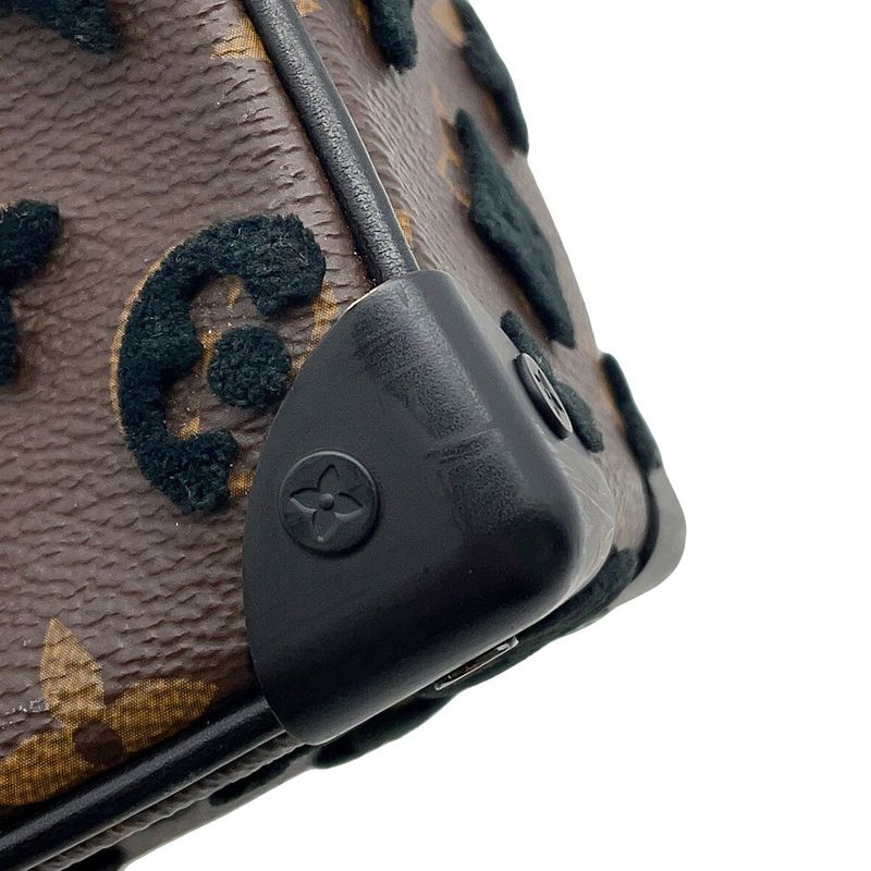 Louis Vuitton Shoulder Bag Monogram Tufting Mini Soft Trunk Black Noir