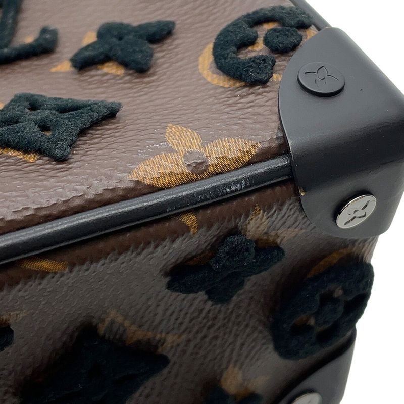 Louis Vuitton Shoulder Bag Monogram Tufting Mini Soft Trunk Black Noir