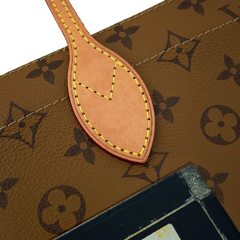 Louis Vuitton Tote Monogram Reverse Video Print Carry It Noir Black Brown