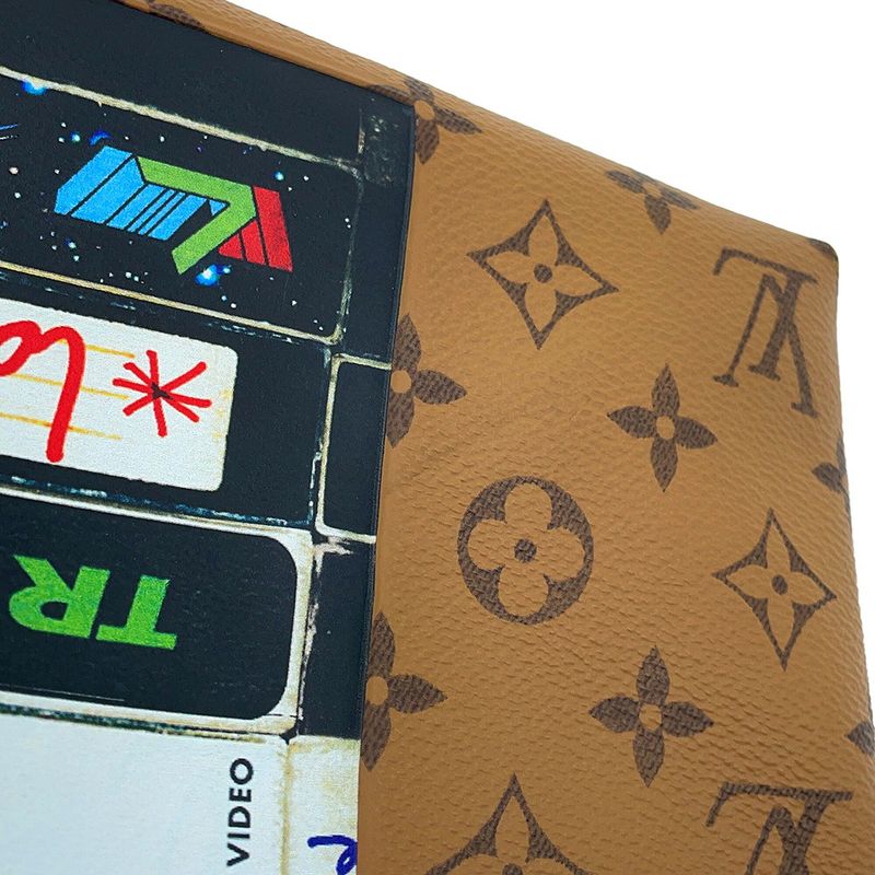 Louis Vuitton Tote Monogram Reverse Video Print Carry It Noir Black Brown
