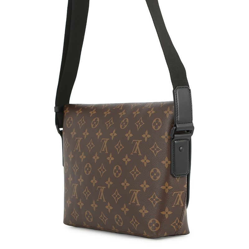 Louis Vuitton Shoulder Bag Monogram Macassar Magnetic Noir Black