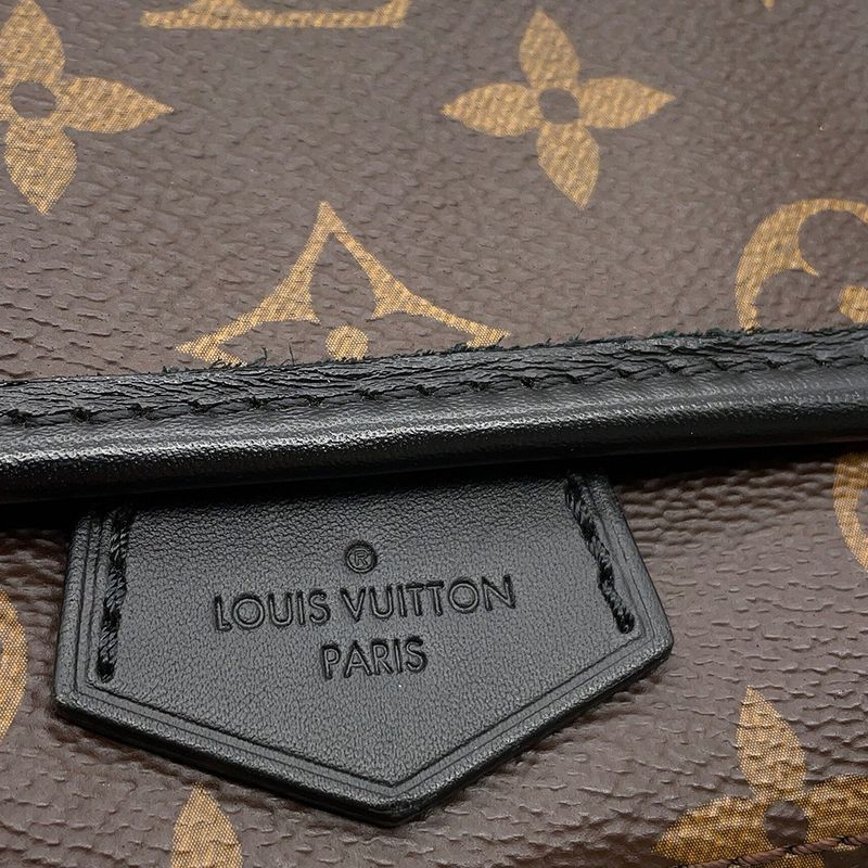 Louis Vuitton Shoulder Bag Monogram Macassar Magnetic Noir Black