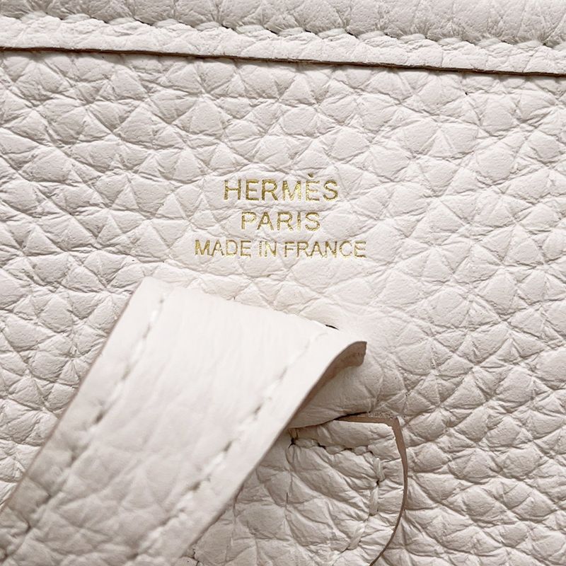 Hermes Evelyne TPM Amazon Gris Perle Gold Handbag