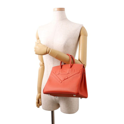 Hermes Birkin 25 Shadow Sanguine Silver Swift Handbag Sanghinu