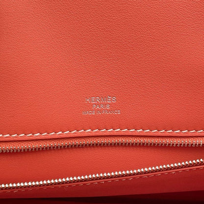 Hermes Birkin 25 Shadow Sanguine Silver Swift Handbag Sanghinu