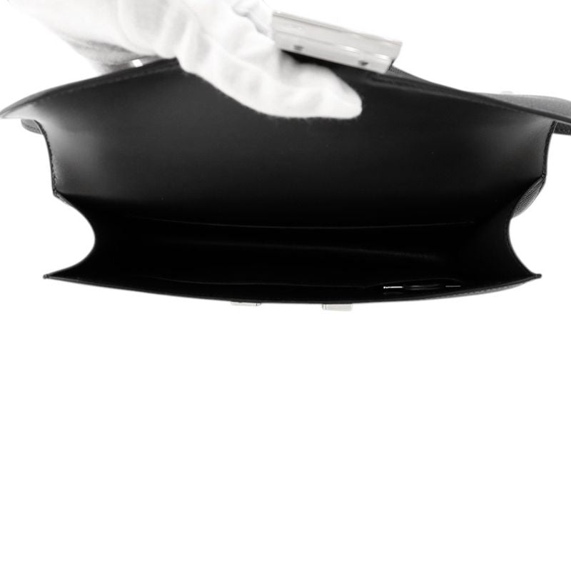 Hermes Constance Elan Miroir Black Silver Epsom
