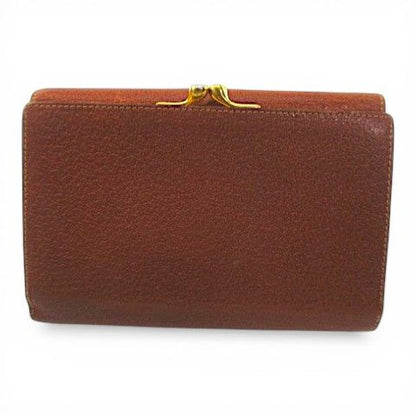 Gucci 035 001 Bifold Wallet Gama Mouth Horsebit Brown Leather