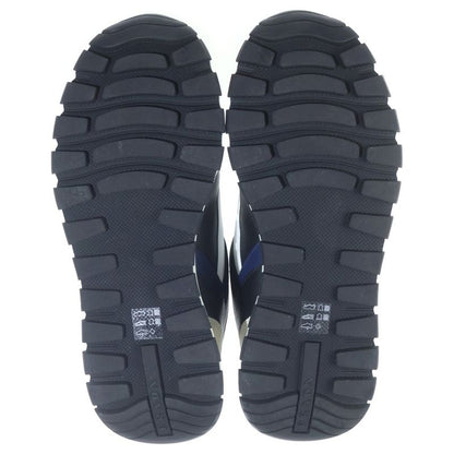 Prada Low Cut Sneakers White Navy Leather Shoes