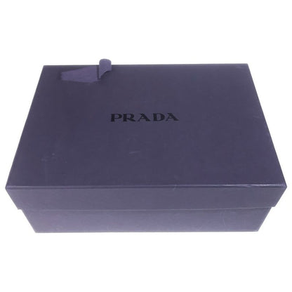 Prada Low Cut Sneakers White Navy Leather Shoes