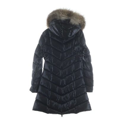 Moncler Fulmarus Hooded Down Coat with Logo Patch Black