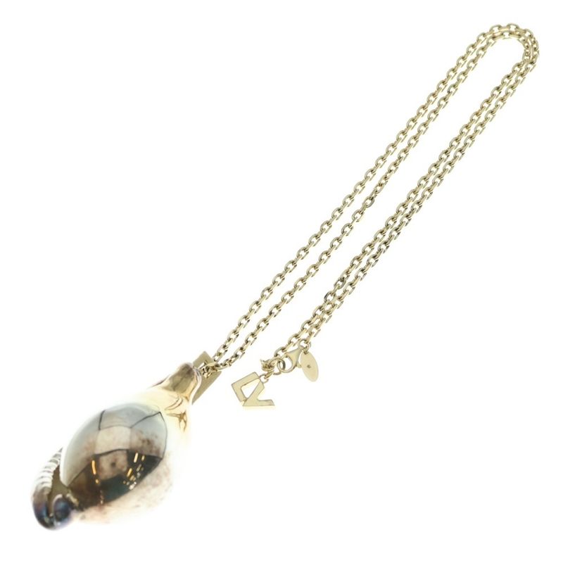 Louis Vuitton Shell Necklace Silver