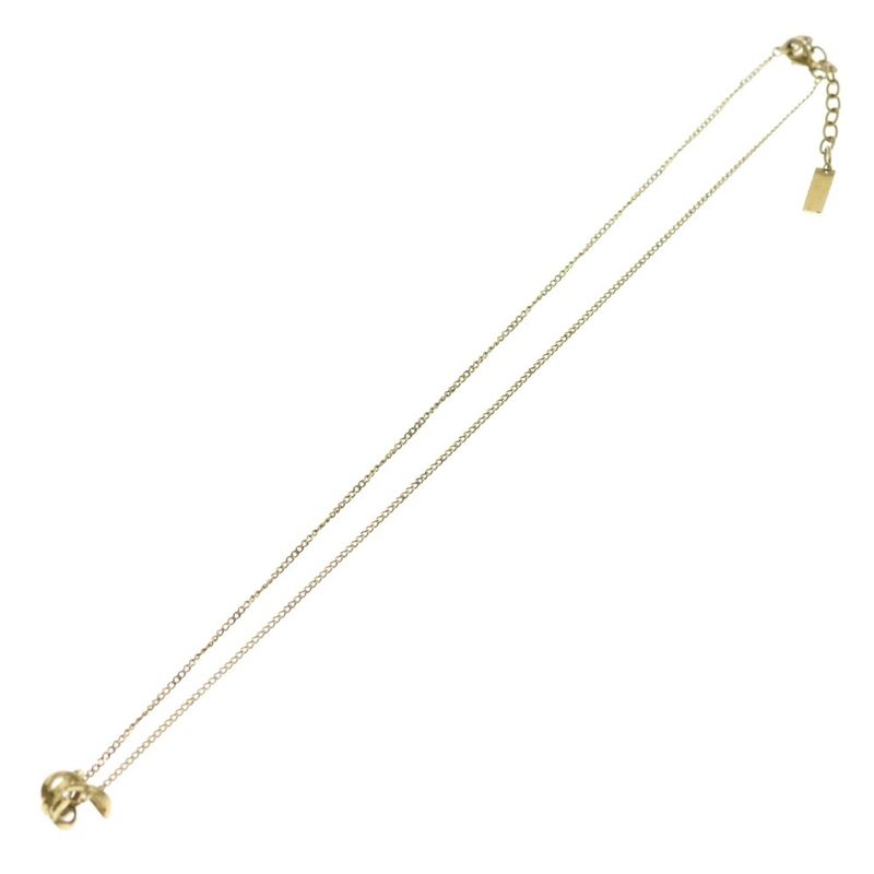 Saint Laurent Paris Cassandra Necklace Gold Plated