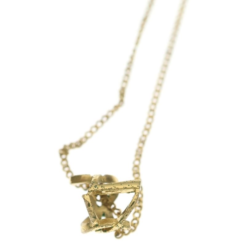 Saint Laurent Paris Cassandra Necklace Gold Plated