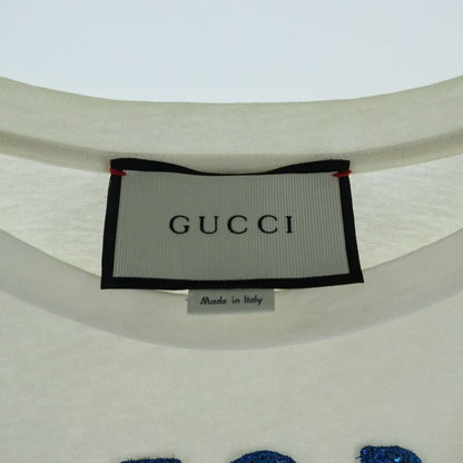 Gucci Blind for Love T Sequin Logo Crew Neck Short Sleeve T-Shirt Cut