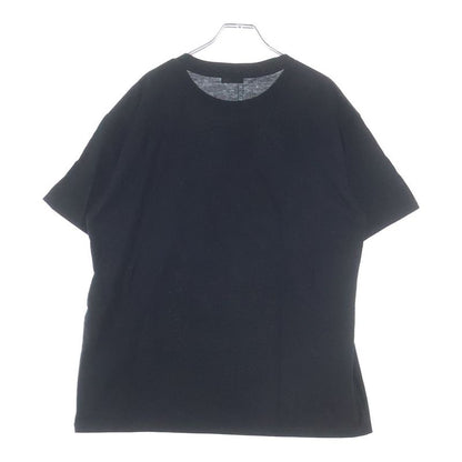 Celine Boy Doll Rhinestone Logo Short Sleeve Shirt Top Crew Neck Black