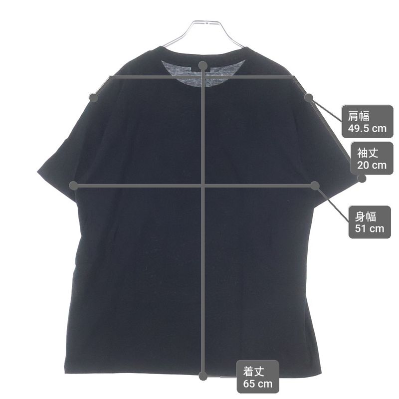 Celine Boy Doll Rhinestone Logo Short Sleeve Shirt Top Crew Neck Black