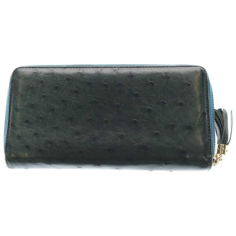 Gucci Soho Zip Around Wallet Green Gold