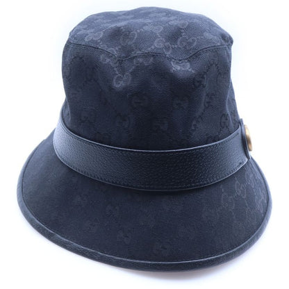 Gucci GG Supreme Bucket Hat Black Canvas