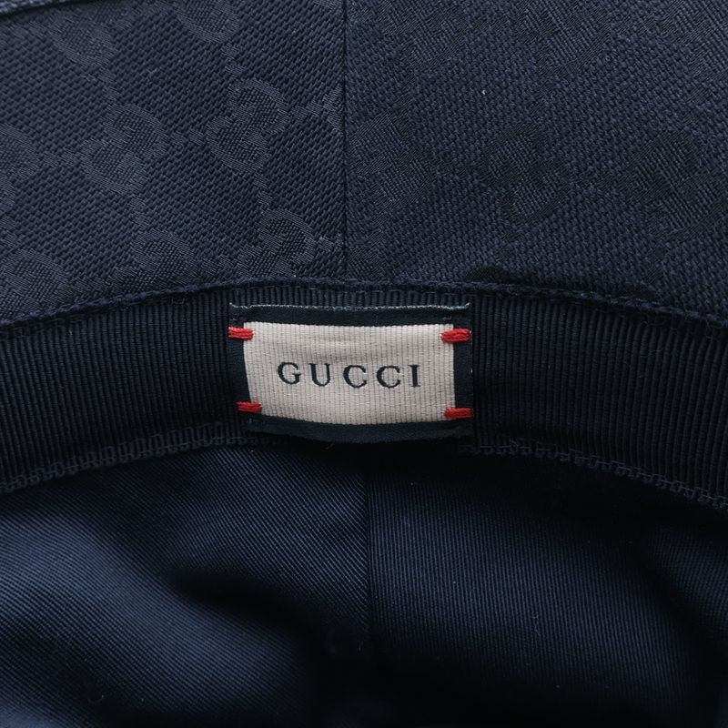 Gucci GG Supreme Bucket Hat Black Canvas