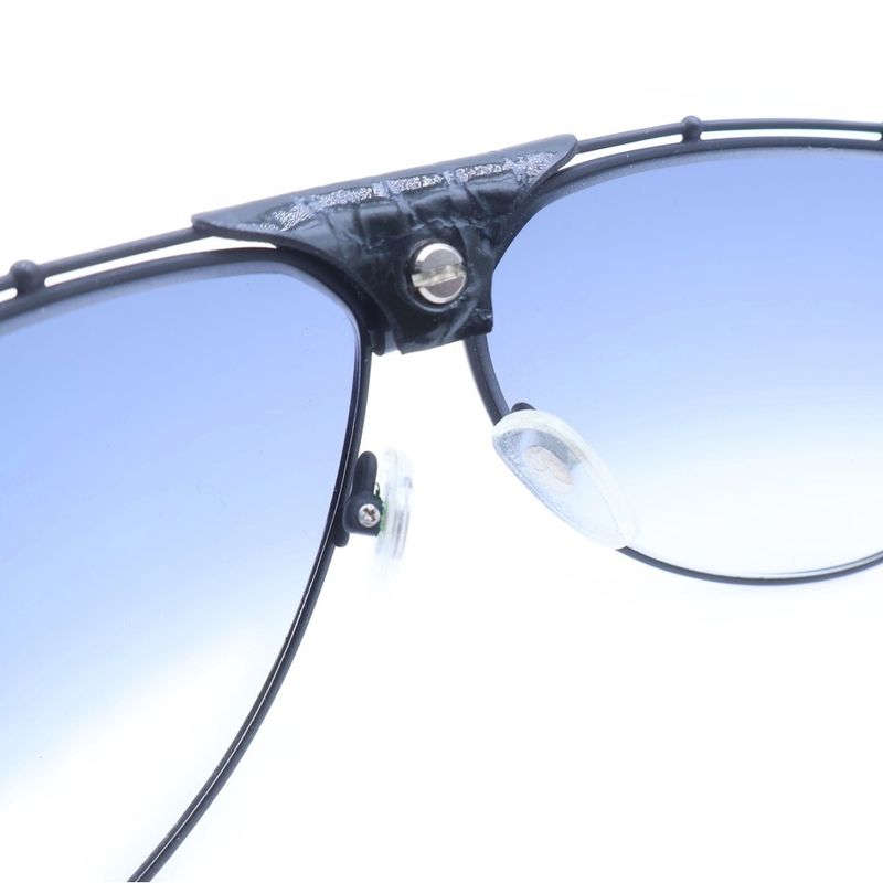 Chrome Hearts Kufannaw 2 Double Bridge Sunglasses Black Silver