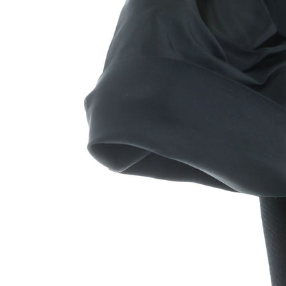 Louis Vuitton Collar Fur Nylon Trim Zip Up Coat Black