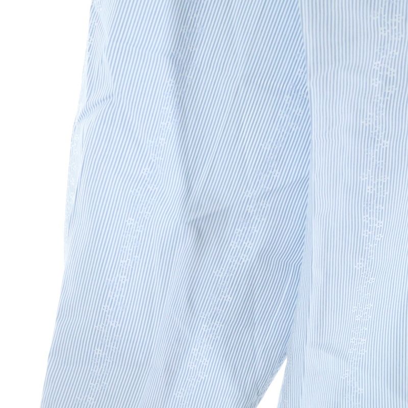 Hermes Button Dress Shirt Long Sleeve Top Flower
