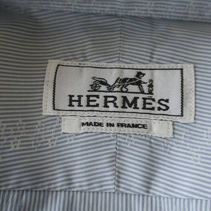 Hermes Button Dress Shirt Long Sleeve Top Flower
