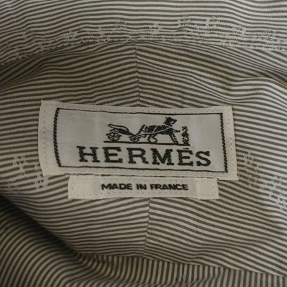 Hermes Button Dress Shirt Long Sleeve Top Flower