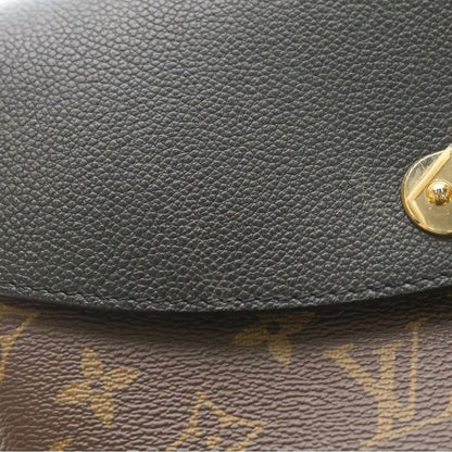 Louis Vuitton Monogram Saint Placid 2-Way Shoulder Bag Chain Black Brown Red