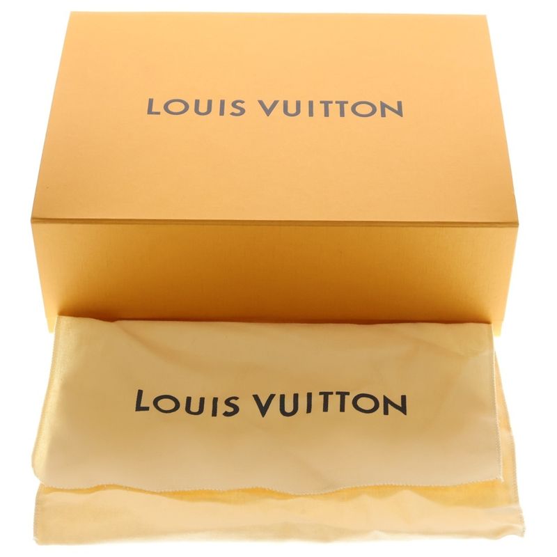 Louis Vuitton Monogram Saint Placid 2-Way Shoulder Bag Chain Black Brown Red
