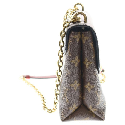 Louis Vuitton Monogram Saint Placid 2-Way Shoulder Bag Chain Black Brown Red