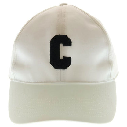Celine C Patch Logo Baseball Cap Hat White