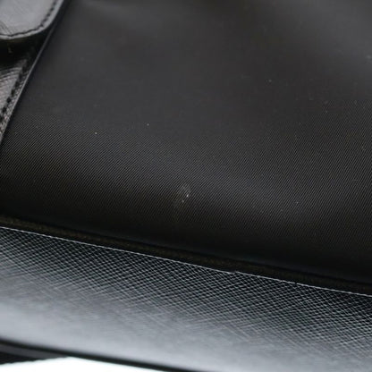 Prada Tessuto Saffiano Nylon Leather 2-Way Bag Black