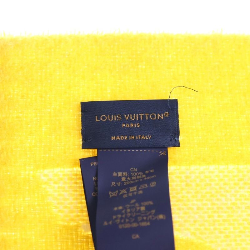 Louis Vuitton LV Birds Scarf White Yellow
