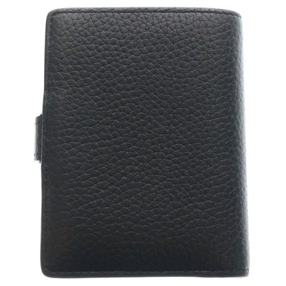 Louis Vuitton LV Vertical Wallet Compact Capucines Black Leather