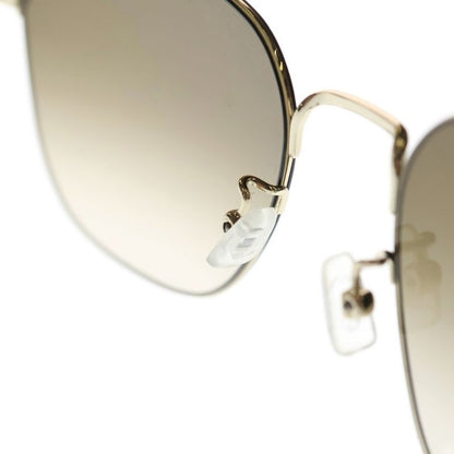 Saint Laurent Paris Asian Fit Square Frame Sunglasses Brown
