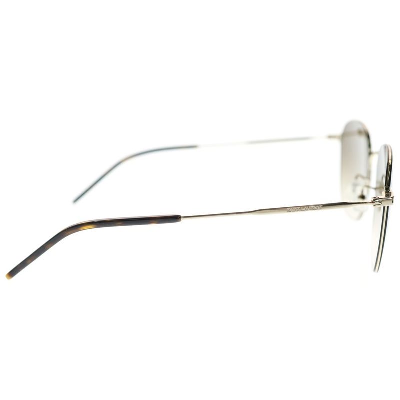 Saint Laurent Paris Asian Fit Square Frame Sunglasses Brown