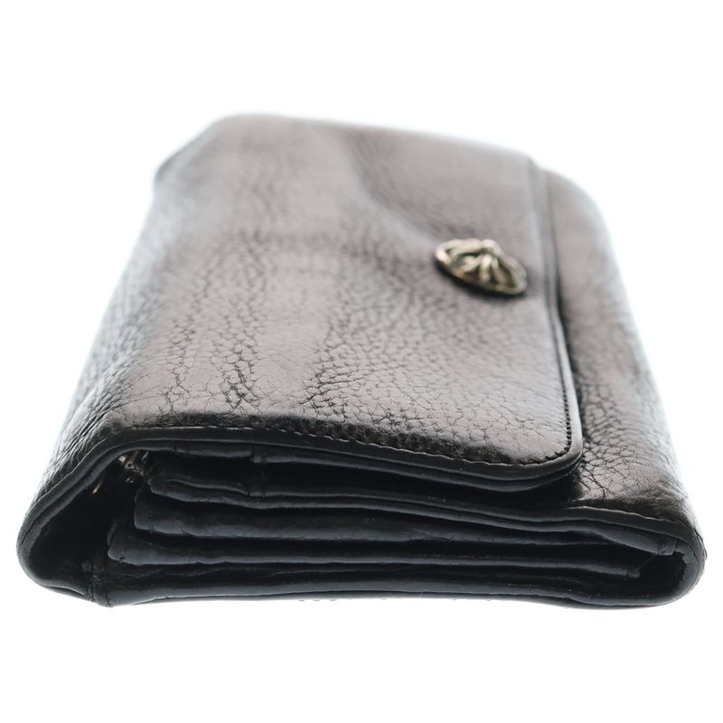 Chrome Hearts Judy Cross Ball Button Leather Wallet