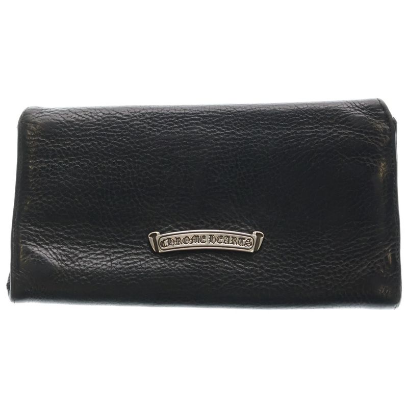 Chrome Hearts Judy Cross Ball Button Leather Wallet