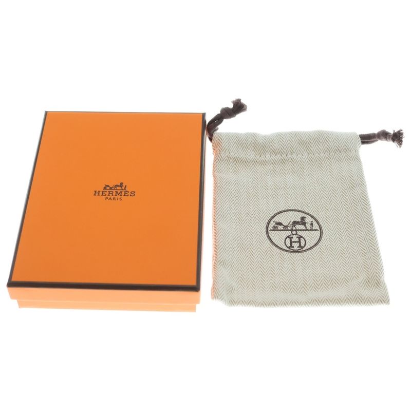 Hermes Mini Pop Necklace Pink Gold Black Pendant