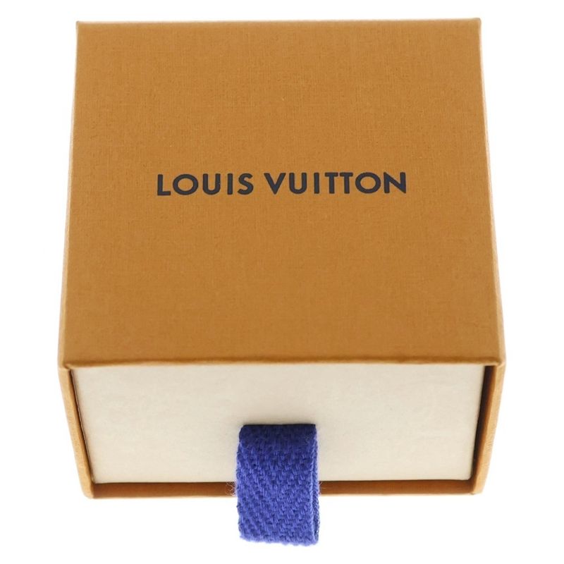 Louis Vuitton Nanogram Hoop Earrings Gold Black