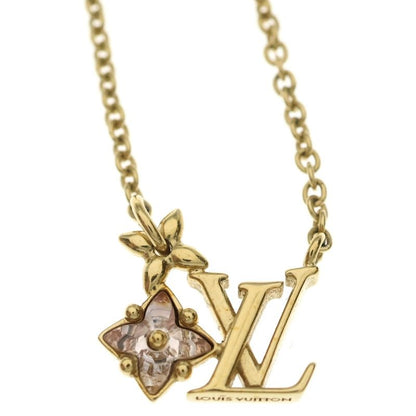 Louis Vuitton Collier Lou Glam LV Logo Necklace Gold