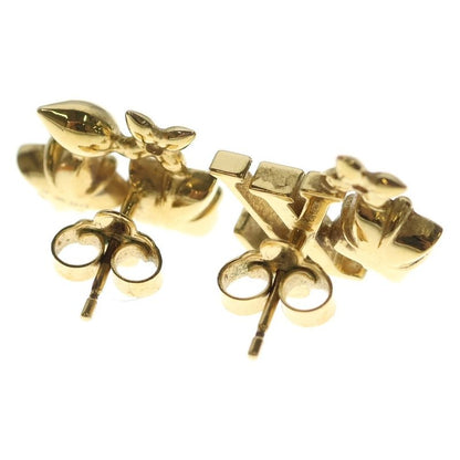 Louis Vuitton Boucle Doreil Puce Lou Glam LV Logo Rhinestone Earrings