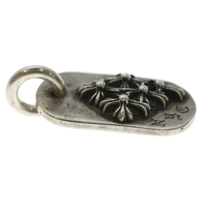 Chrome Hearts Raised Dogtag Dog Tag Nyc Limited Charm Silver Necklace Top