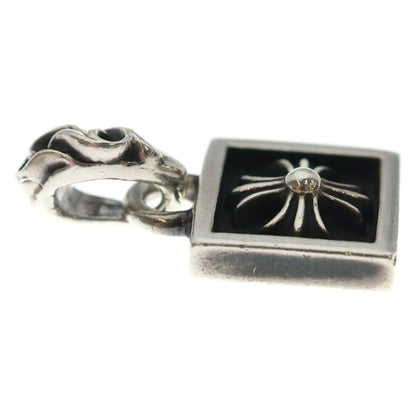 Chrome Hearts Framed CH Plus Charm Silver Necklace Top