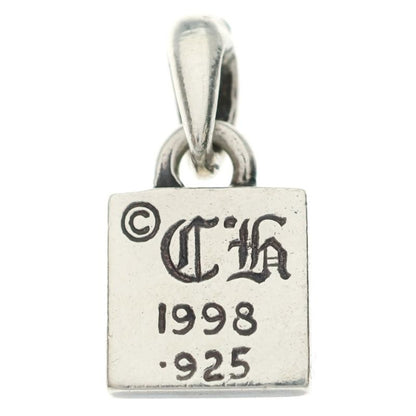 Chrome Hearts Framed CH Plus Charm Silver Necklace Top